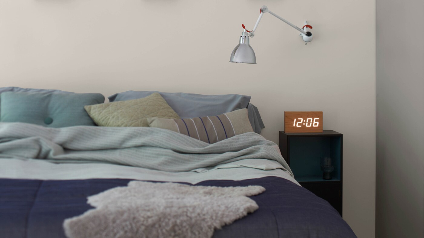 Bringing together different textures and finishes – such as pure cotton sheets, a thick rug and a soft woollen throw – will help you to build up layers of comfort in the room.