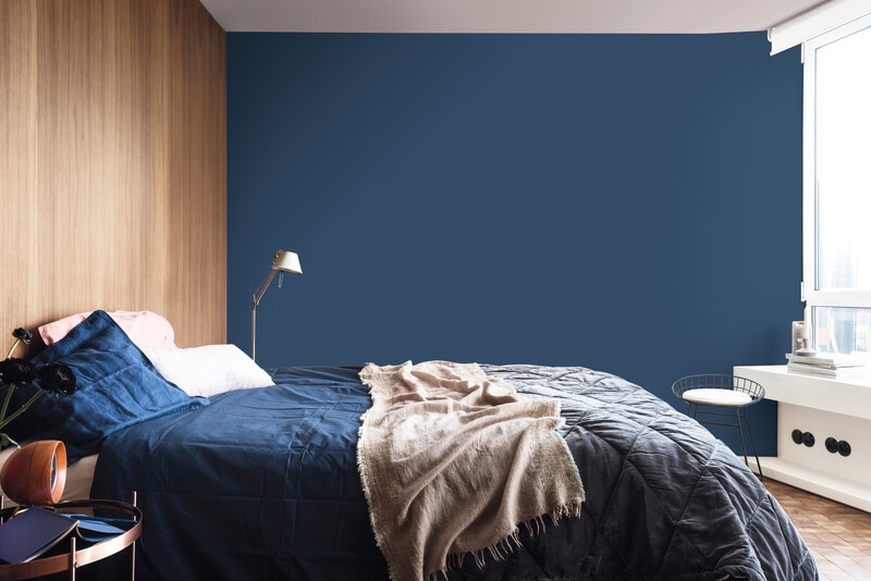 Blue Walls with neutrals