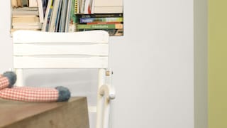 Liven up grey with contrasting green colour