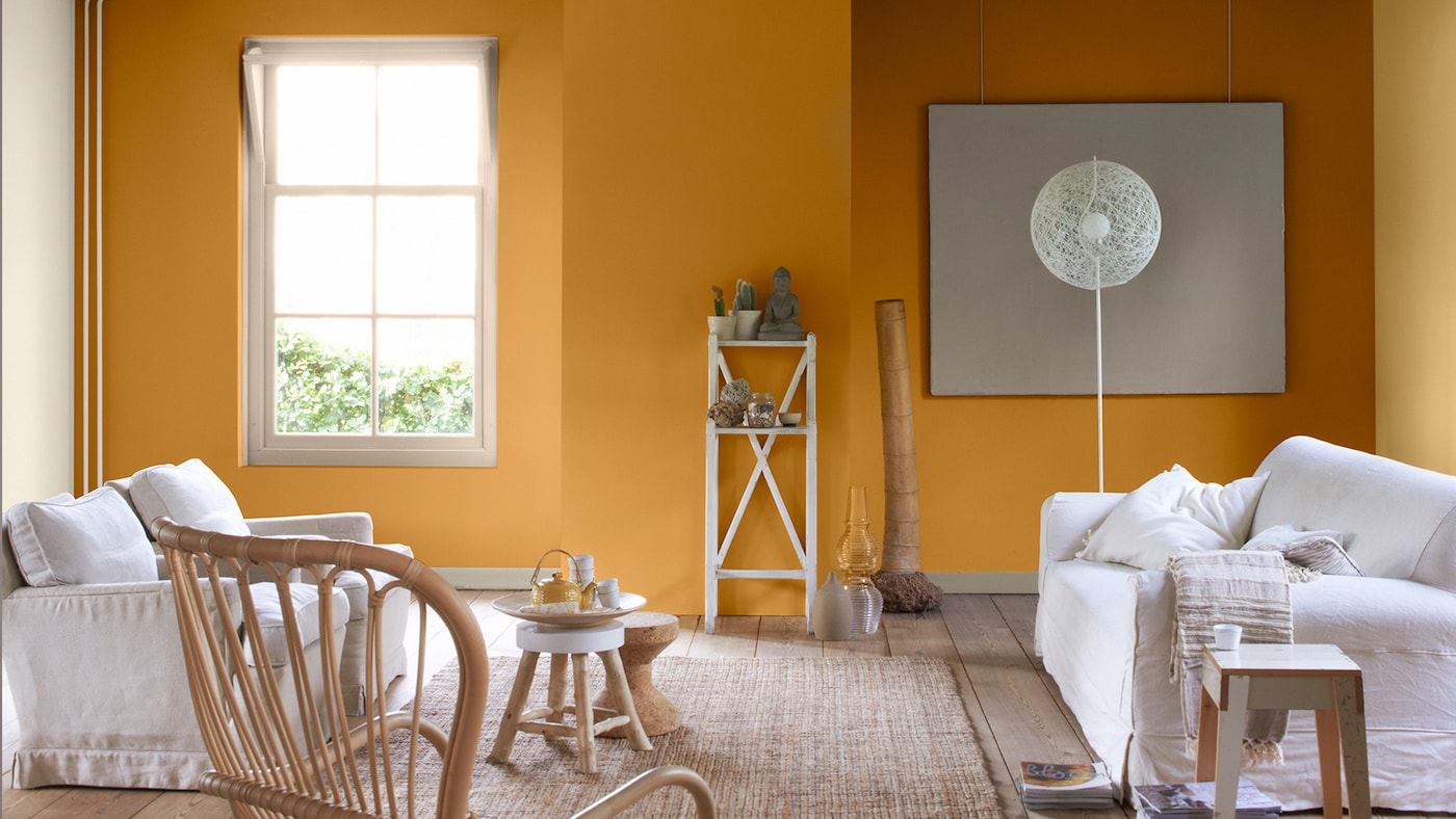 Yellow living room