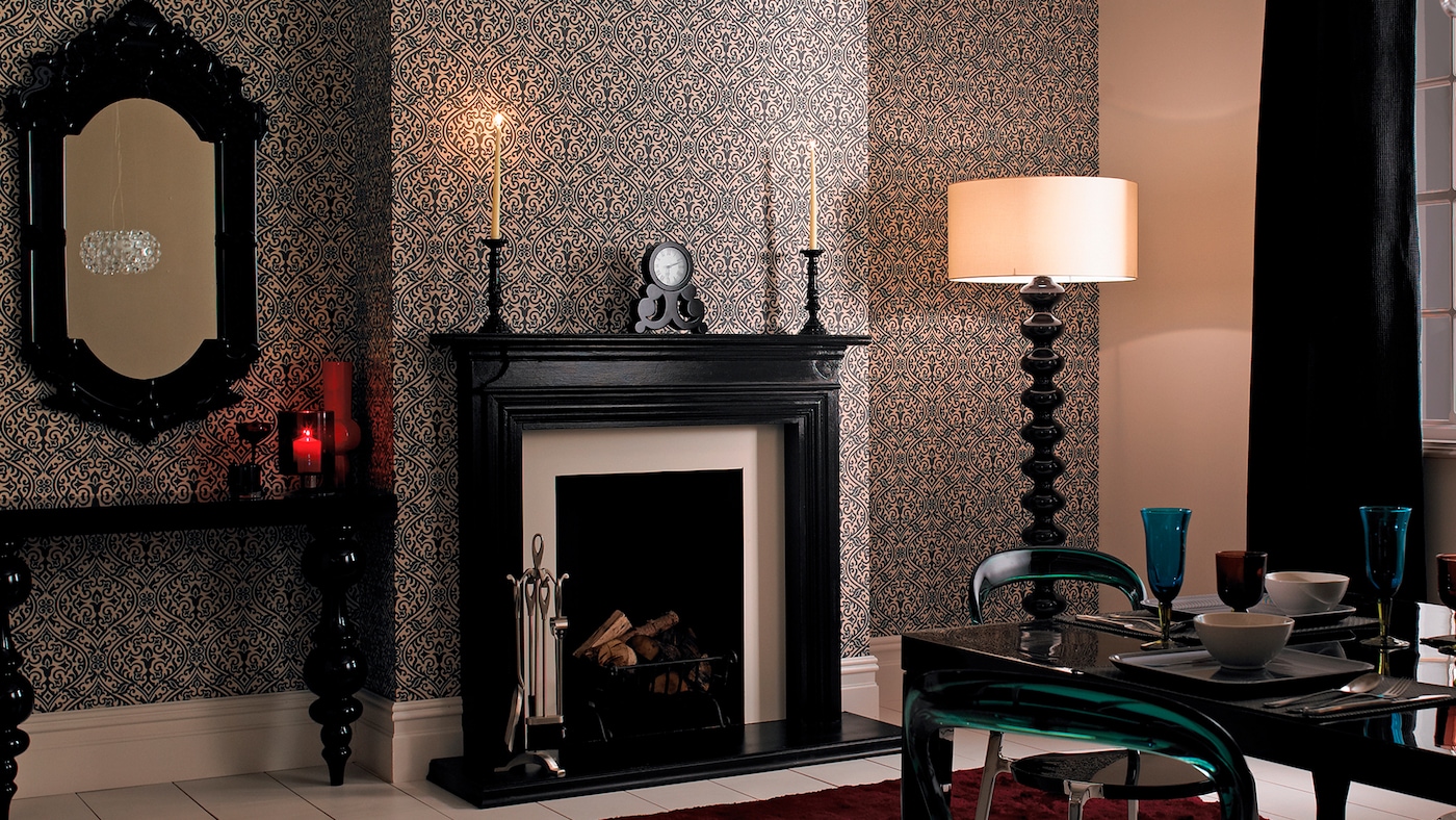 Just a touch of black colour can add instant drama and sophistication to a room.  