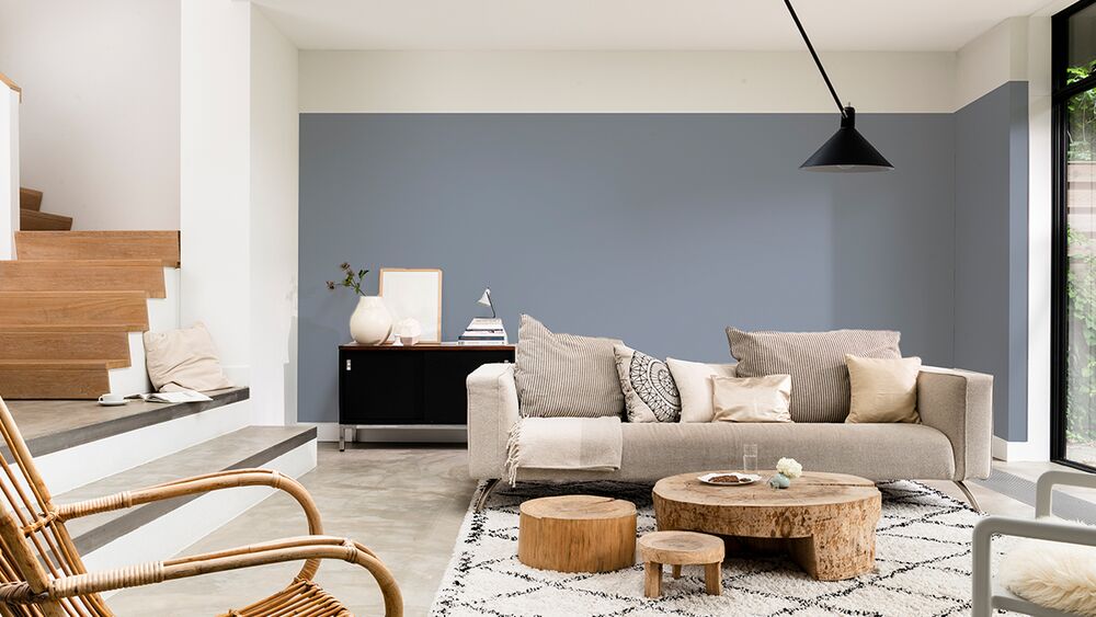 Cool Blue Living Space