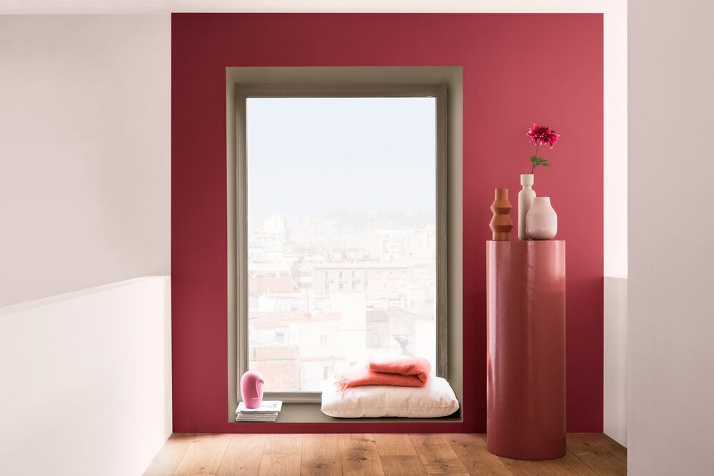 red color walls