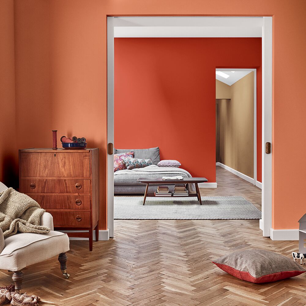 Orange color walls