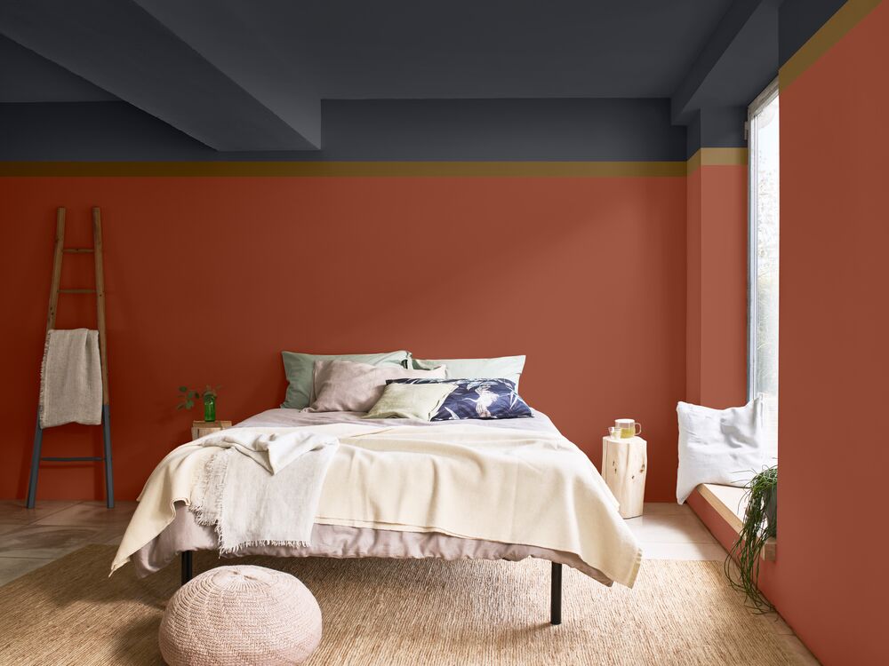 red wall paint