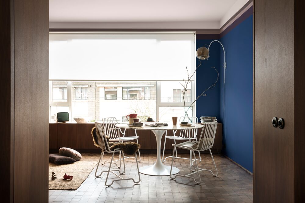 dark colour dining space