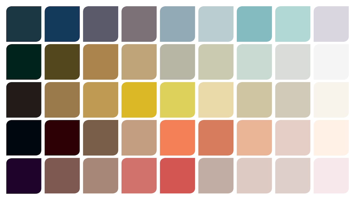 The 2016 palette revealed