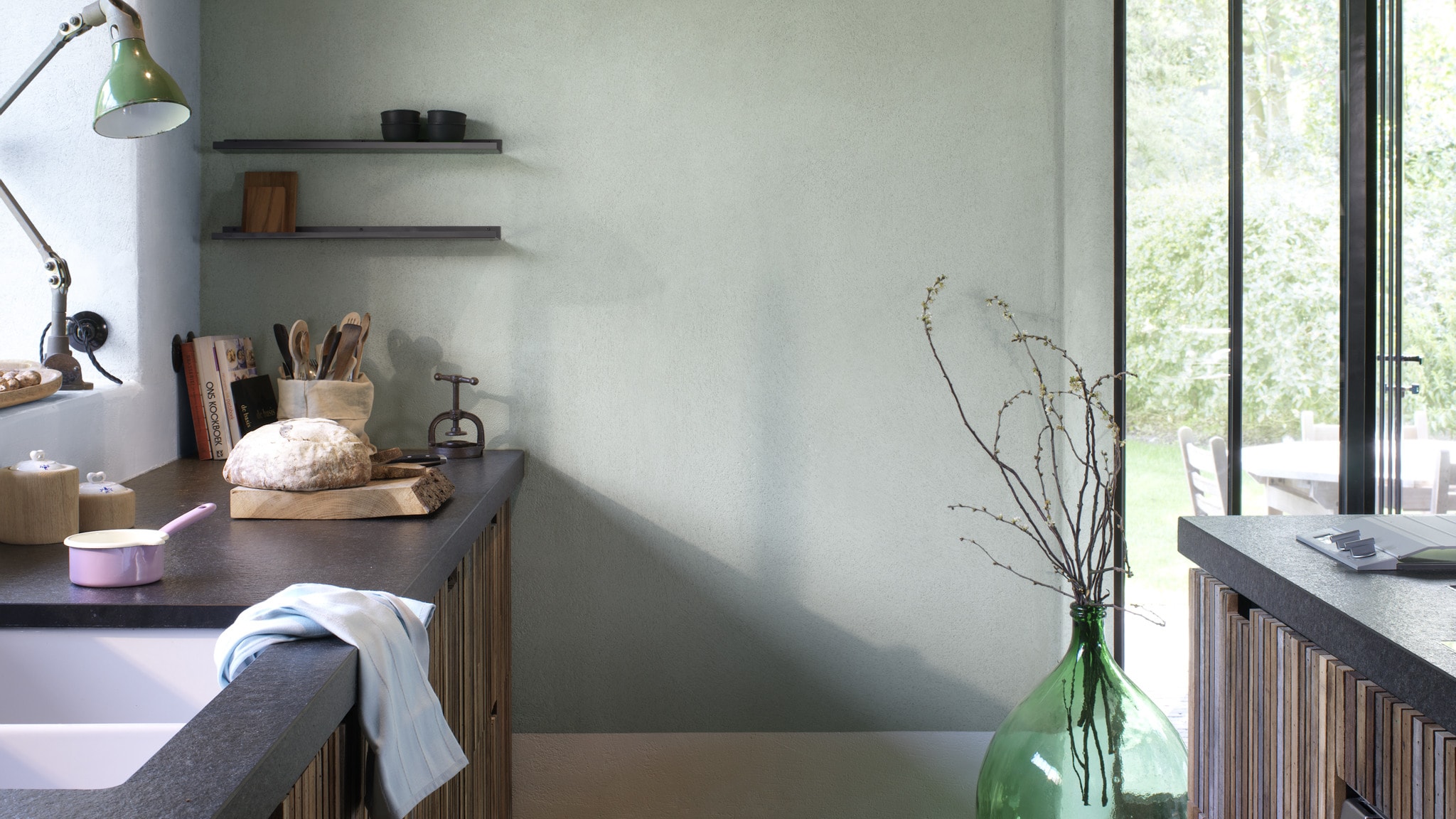 Create a soothing and serene kitchen