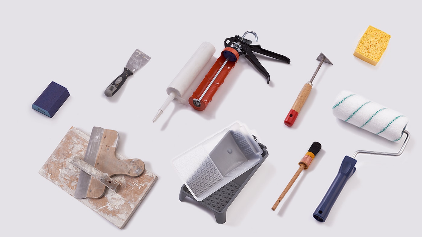 Tools required to paint the room
