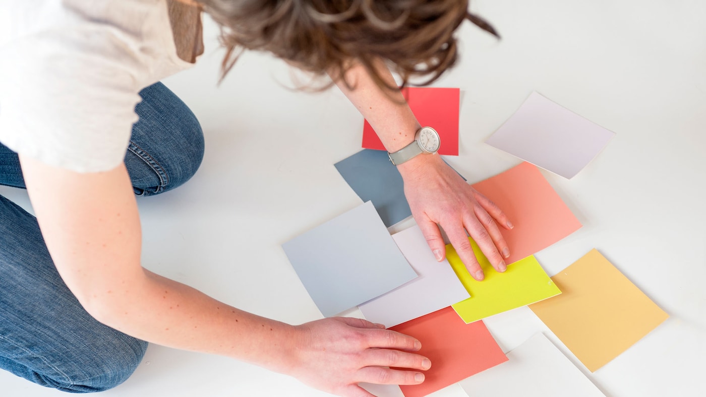 Using colour swatches to help make decisions