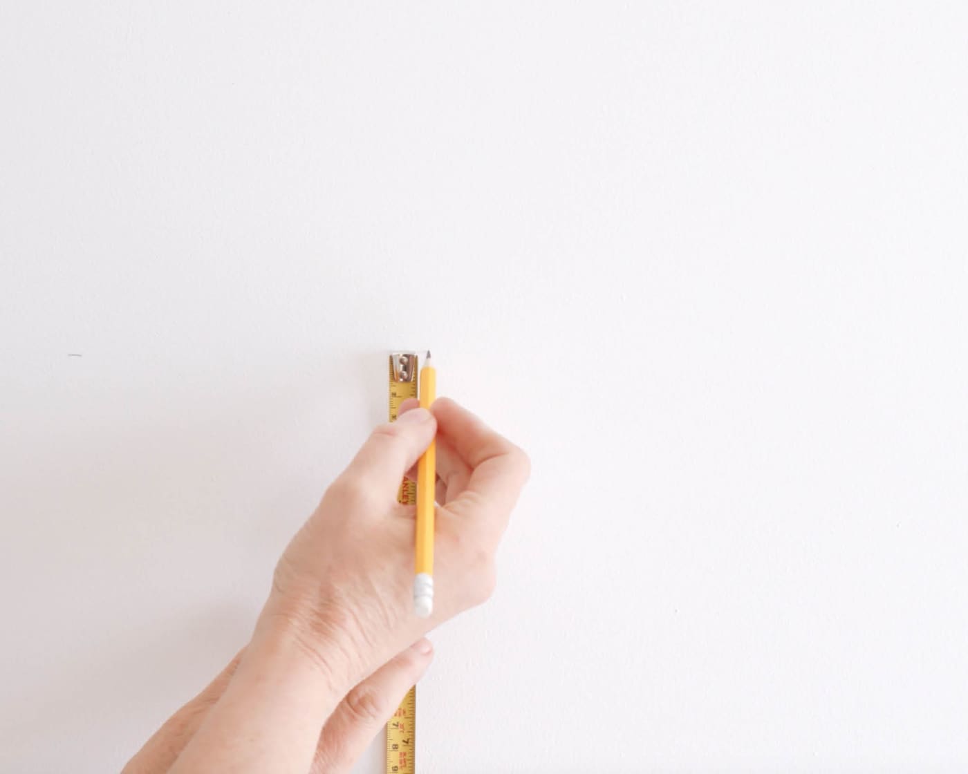 Mark two lines of dashes to start creating your blurred line