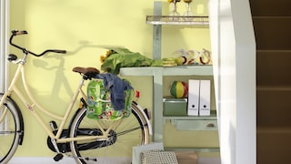 Use crisp colours to brighten dark halls