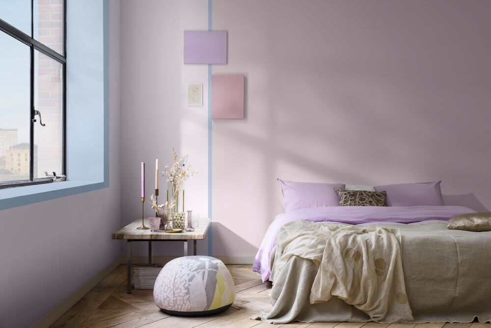 Lavender wall colour