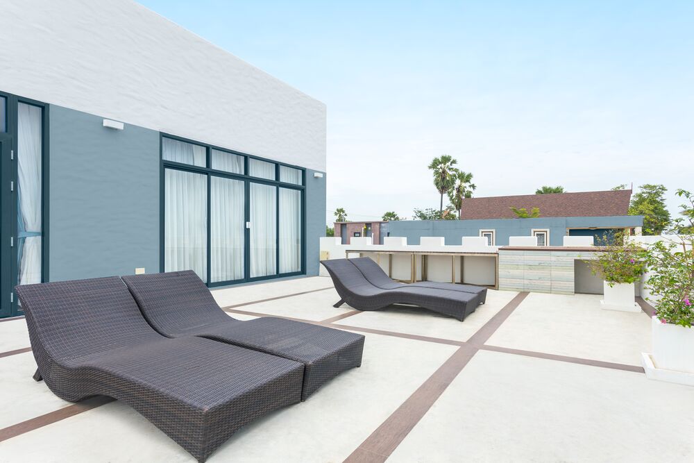 grey colour outdoor furniture