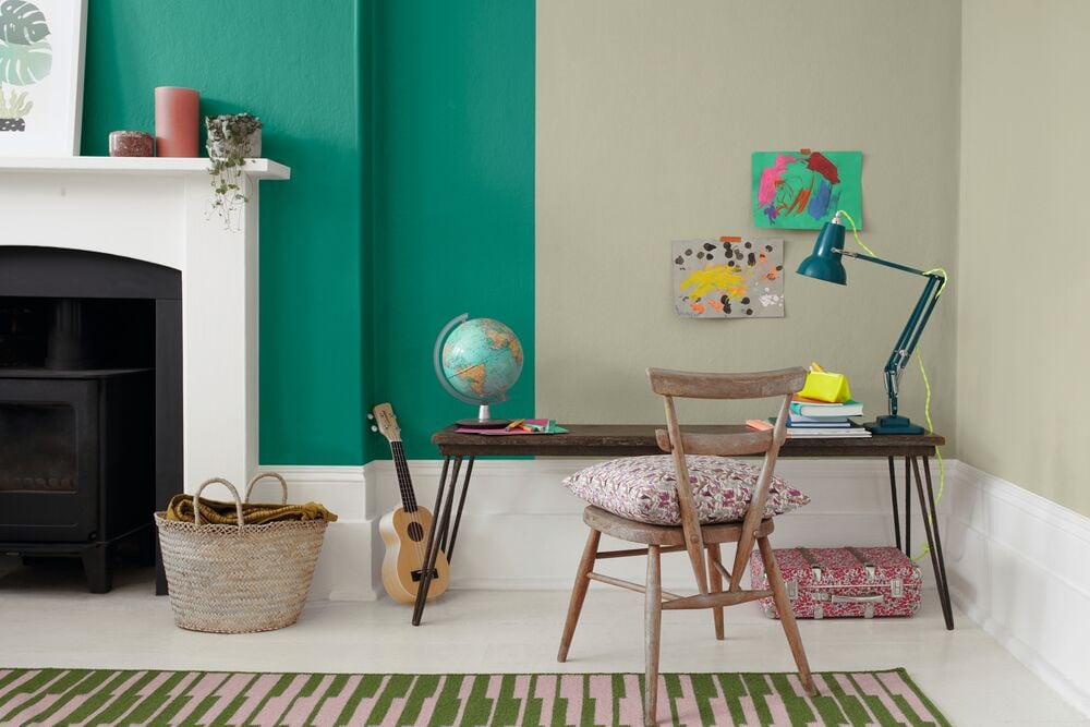 green and grey colour