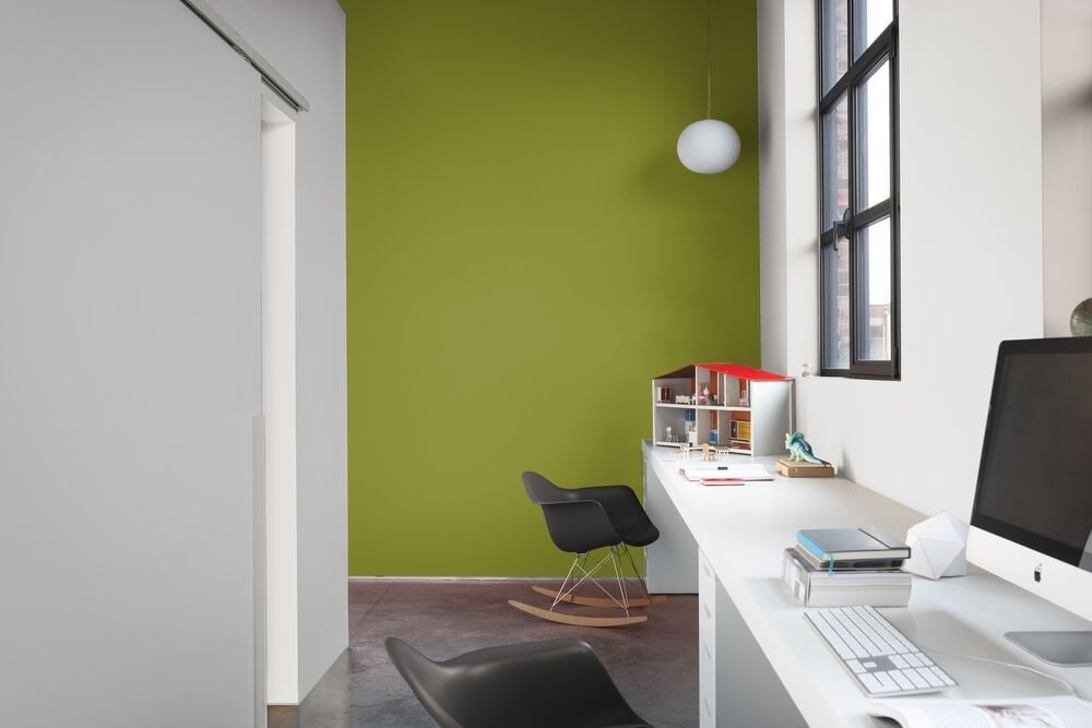 lime wall colour combination