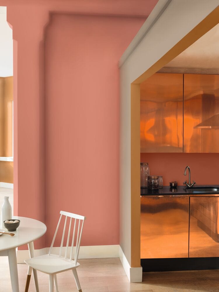 orange colour walls