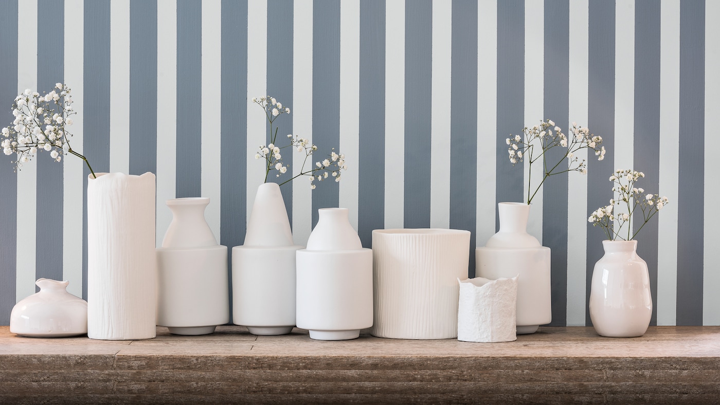 Create graphic patterns through two-tone walls.