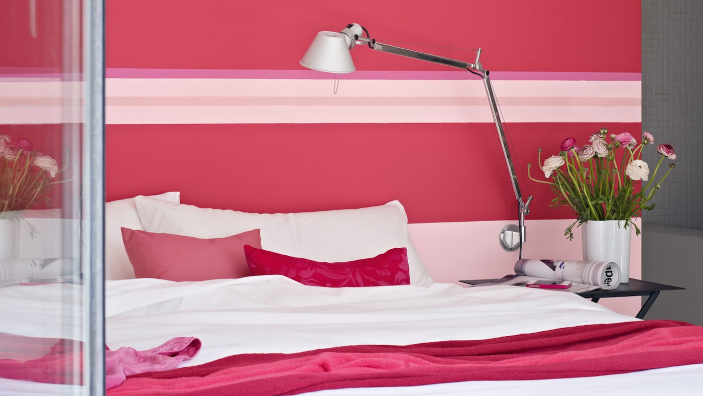 Choose deep, berry tones in a bedroom - they are subdued enough to be restful but rich enough to make an impact