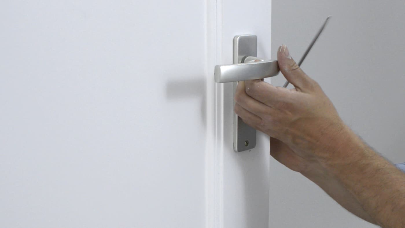 Removing locks, hinges, doorknobs