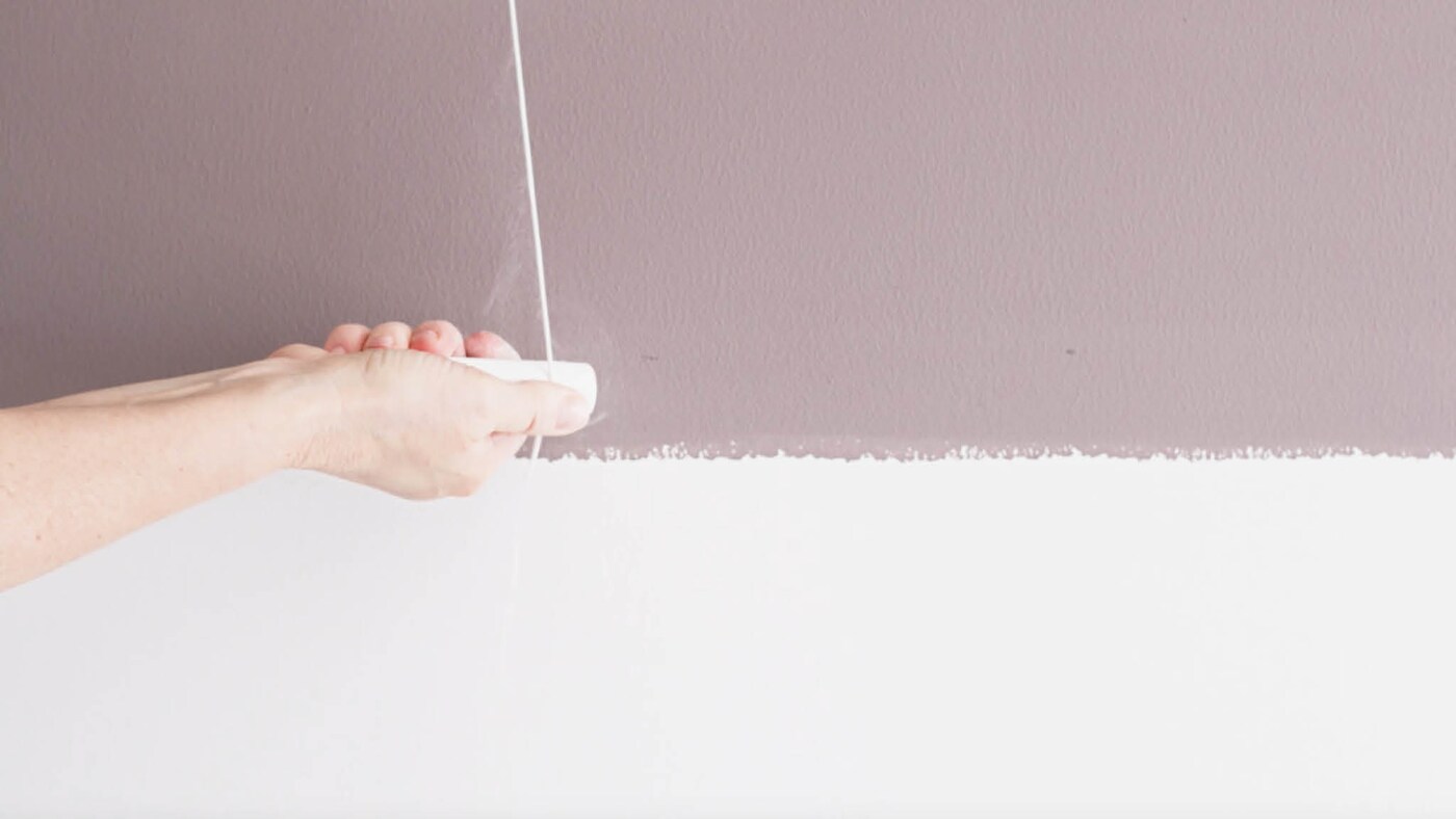 Remark the line where your two tones will split with chalk and string