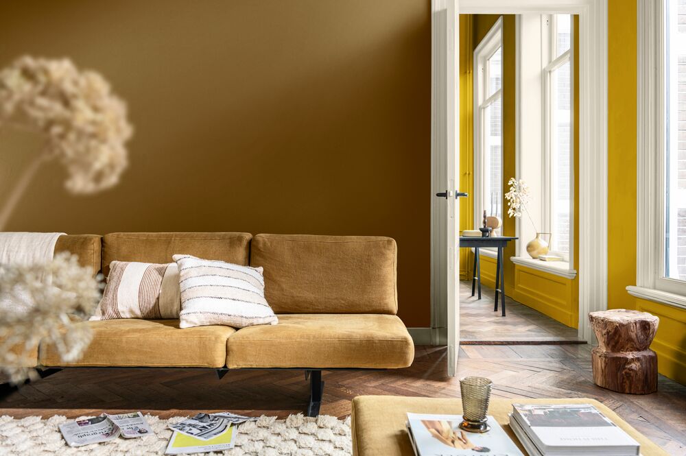 gold wall paint