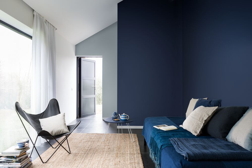 blue wall paint