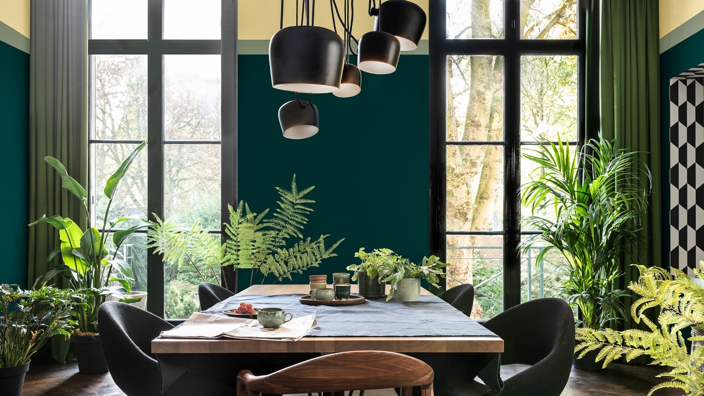 Jadalnia w kolorach Dulux Ambiance Ceramic