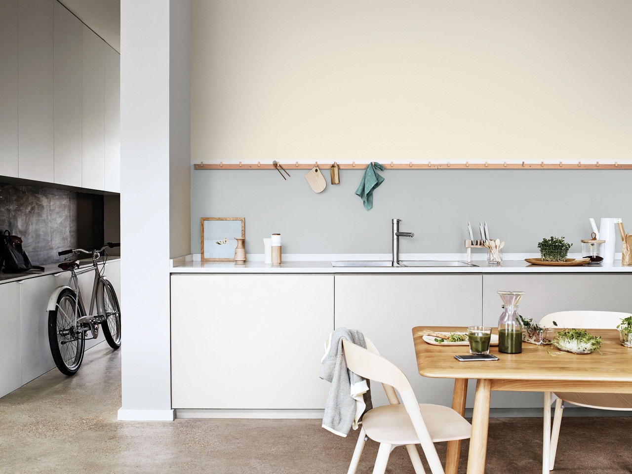 dekoracja ściany w kuchni