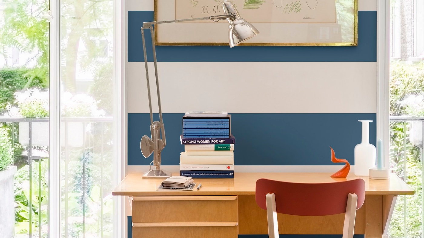 Marynarskie pasy na ścianie spodobają się każdemu uczniowi