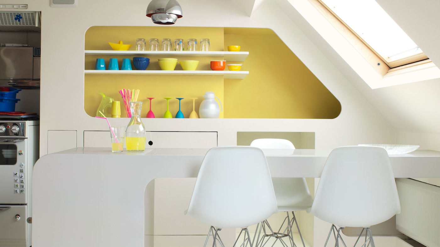 Kuchnia ze skosami - aranżacja 2
