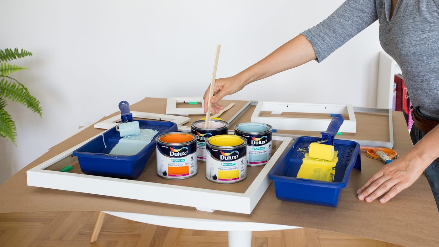 Przygotowanie do malowania ramek 