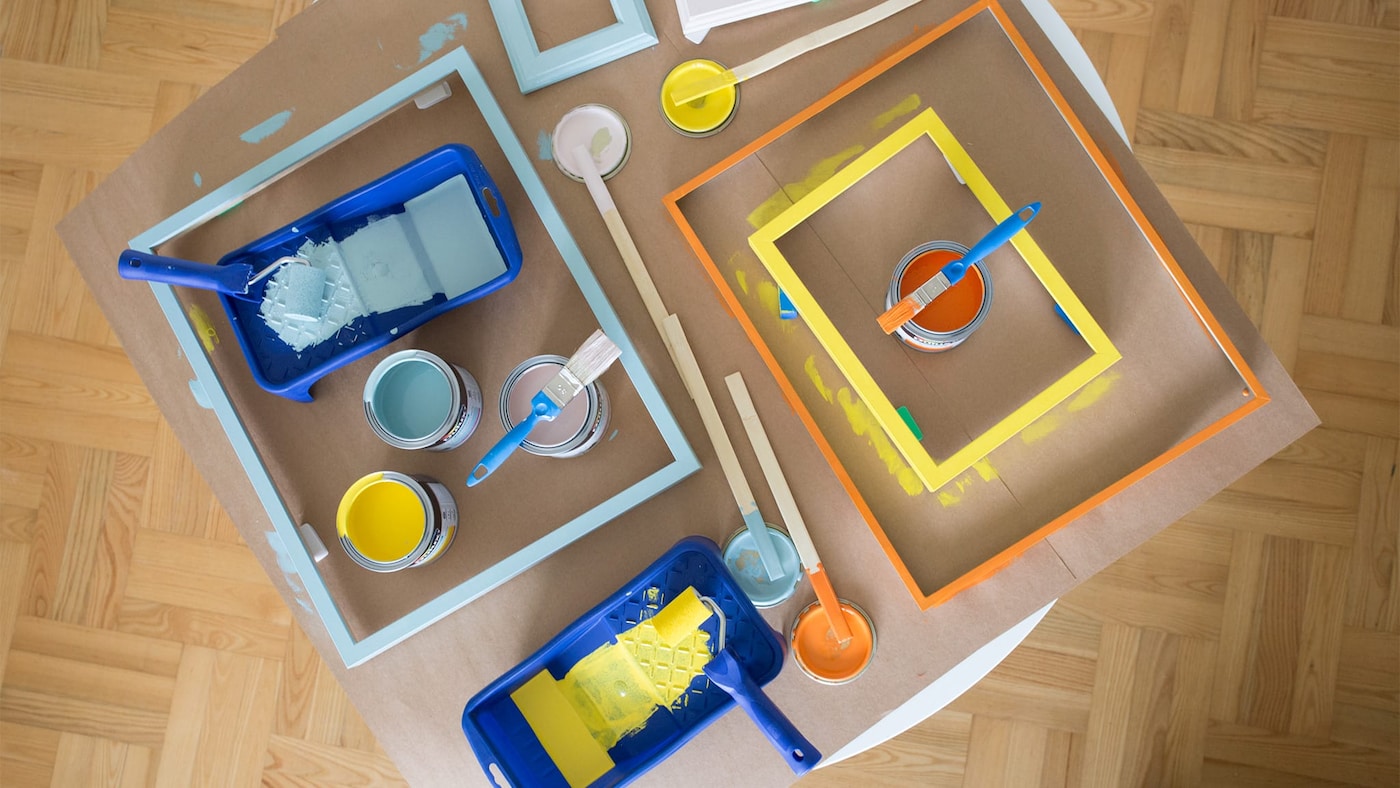 Malowanie ramek - po pierwszej warstwie