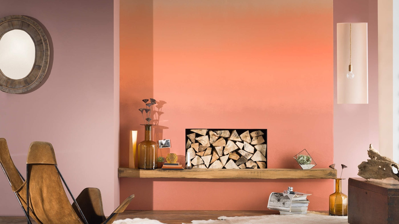 Dekoracja ściany w salonie
