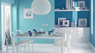 Farba satynowa, biała i turkusowa - naucz się łączyć kolory świata