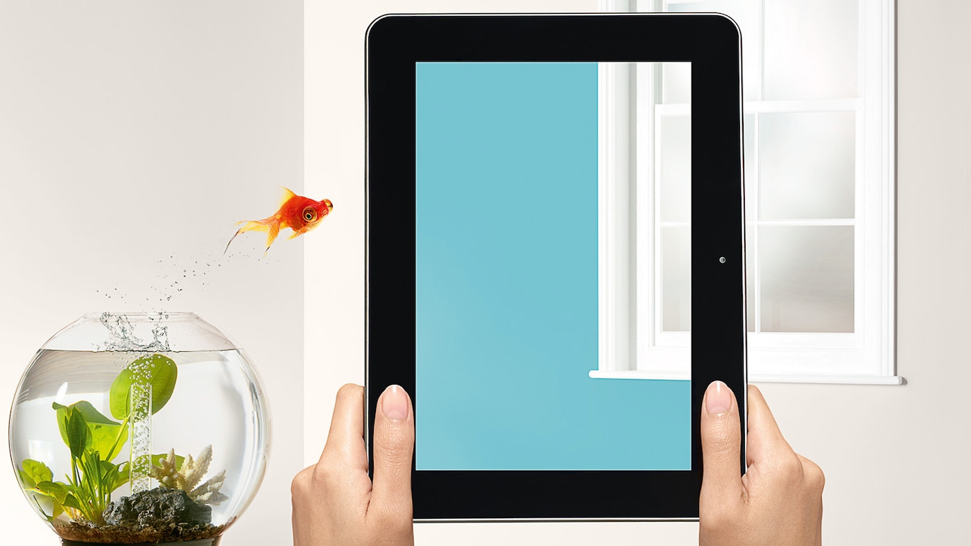 Jeśli nie możemy sobie wyobrazić, jak dany kolor będzie wyglądał we wnętrzu, wypróbujmy go w mobilnej aplikacji Visualizer. 

