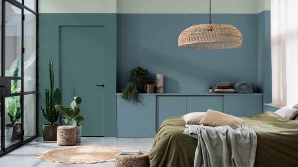 Przedpokój w kolorach Dulux Ambiance Ceramic z palety FUTURE DESIGNS