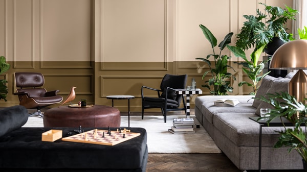 Sypialnia w kolorach Dulux Ambiance Ceramic z palet ELEGANT CLASSIC