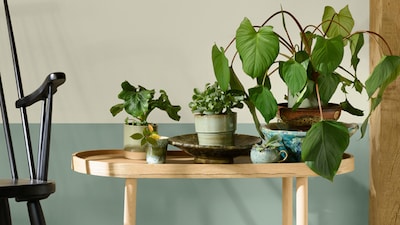 Sypialnia w kolorach Dulux Ambiance Ceramic z palety FUTURE DESIGN