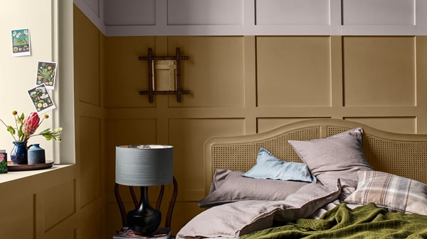 Sypialnia w kolorach z palety Elegant Classic