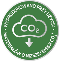 Produced using lower CO2 materials
