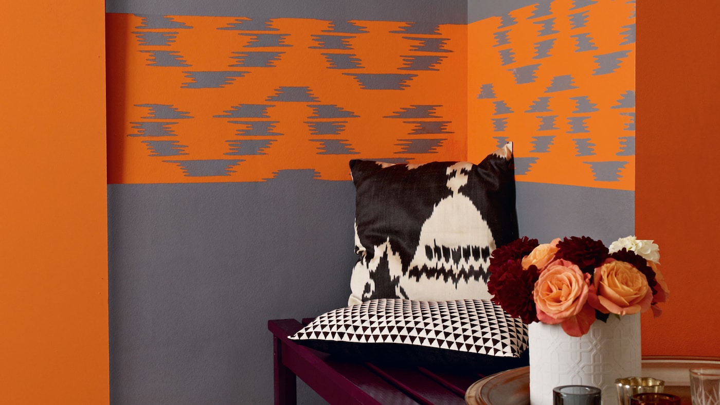 Bring joy to a room with striking orange, inspired by the beautiful paintings of Claude Monet.