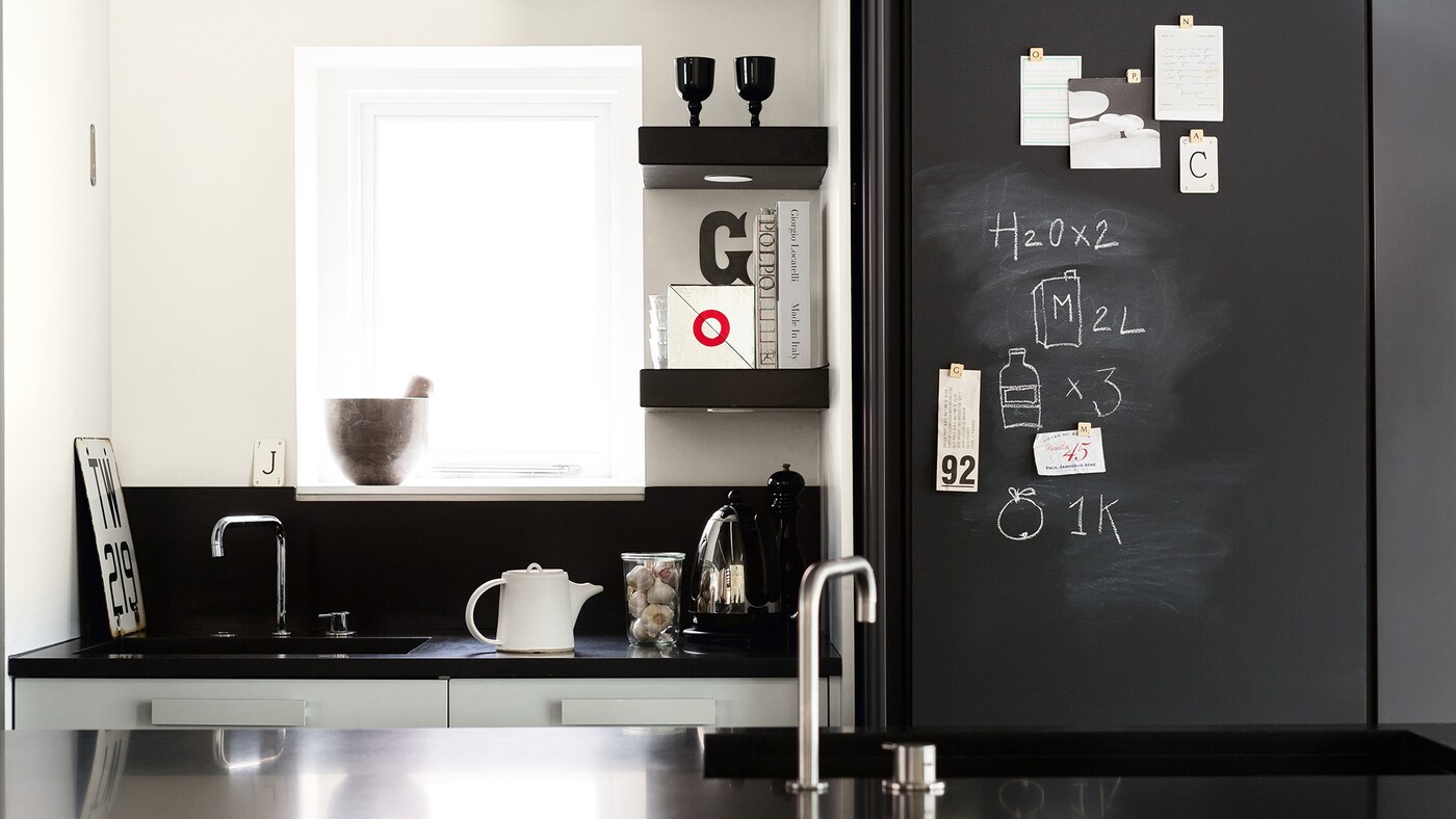 Add a daring shot of Chanel-inspired black to add timeless sophistication to any room.