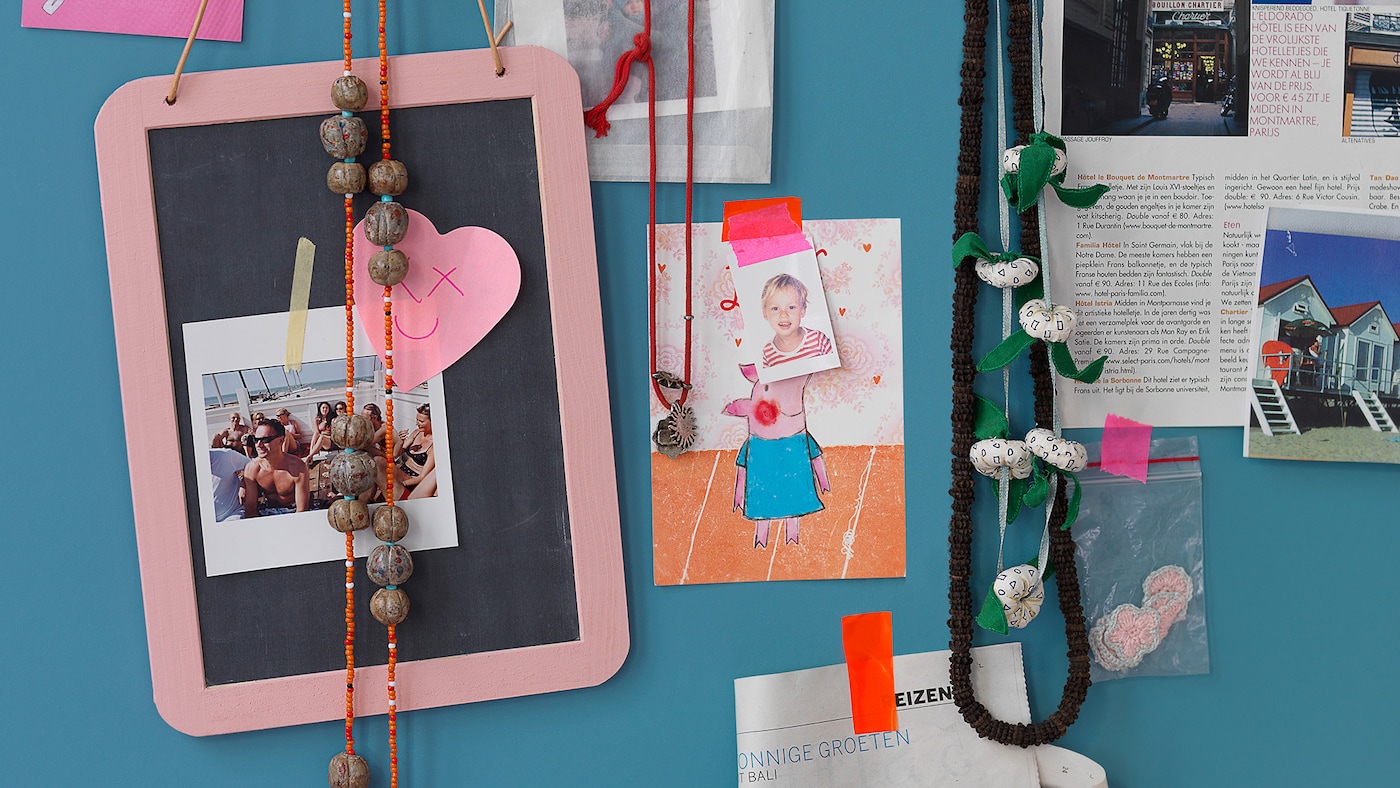 Add a burst of brightness into your daily life with a colourful pinboard.
