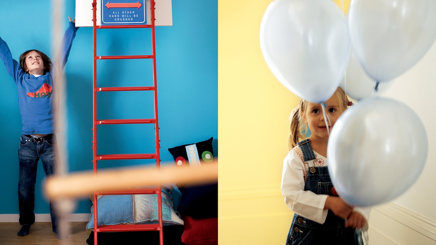 Using warm Dulux paint hues such as sunny yellows will have an uplifting effect on your children’s mood.