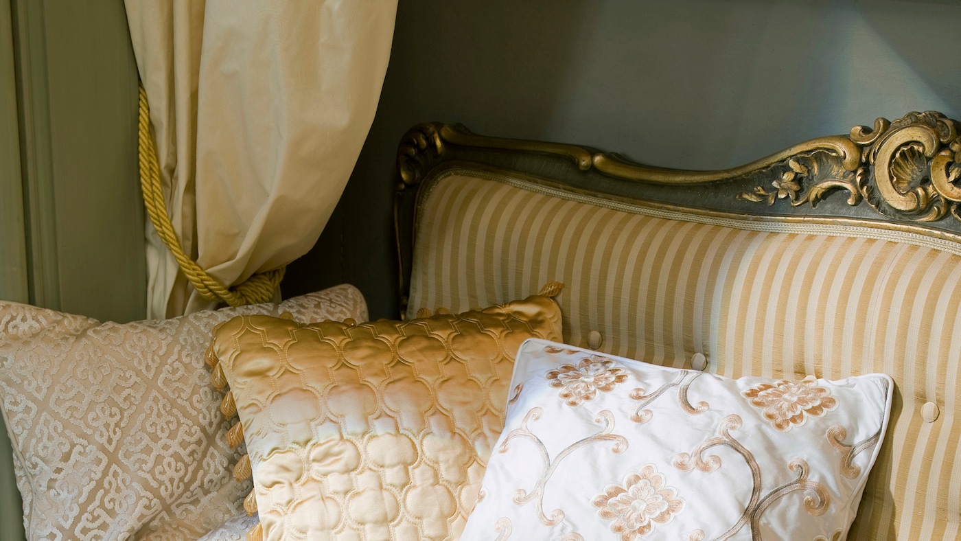 gold tone for wall and fabric