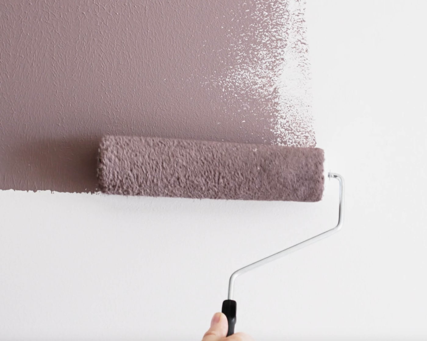 Apply your lighter colour to the wall first