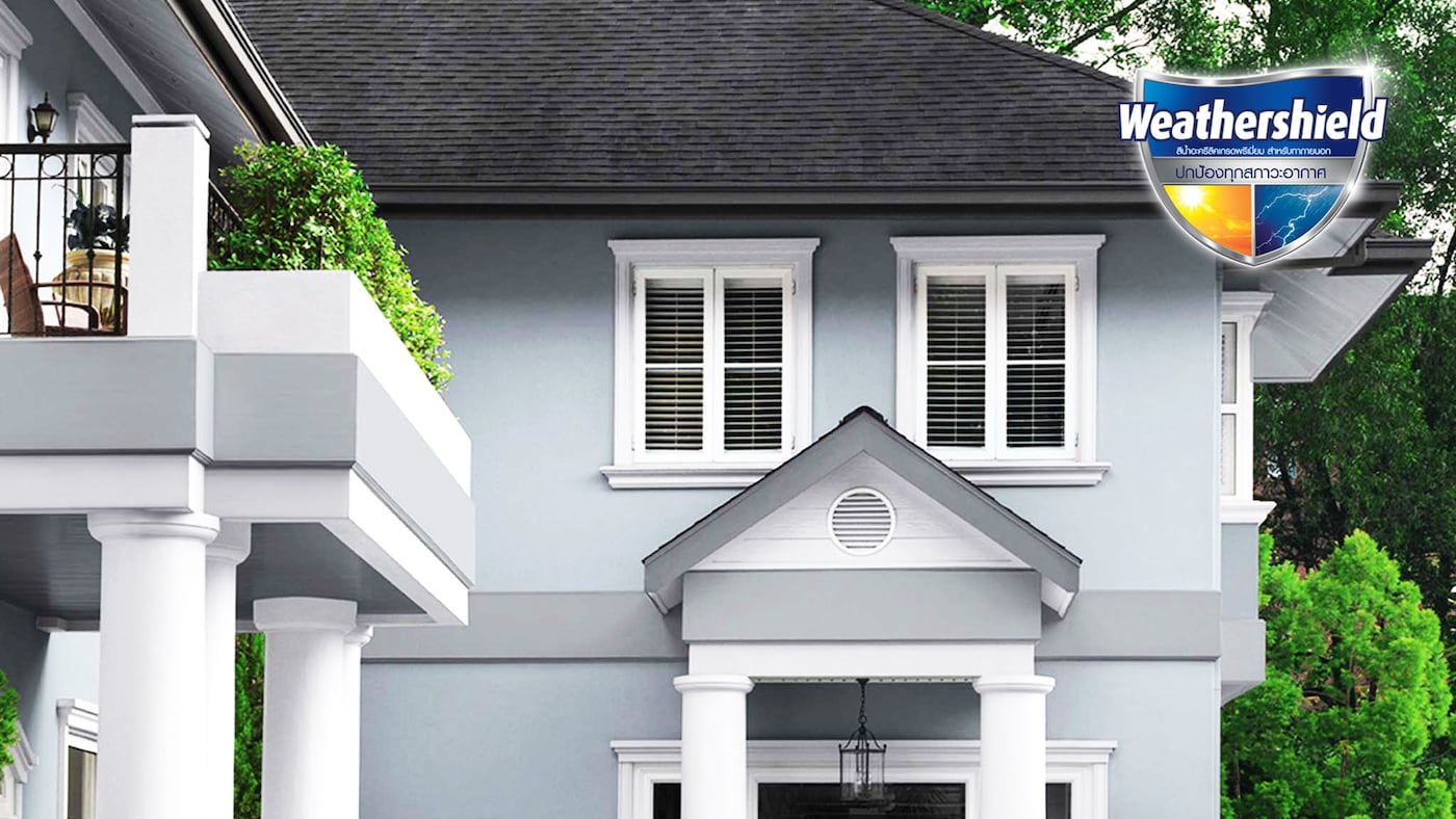 สีทาบ้านสีเทาสำหรับภายนอก