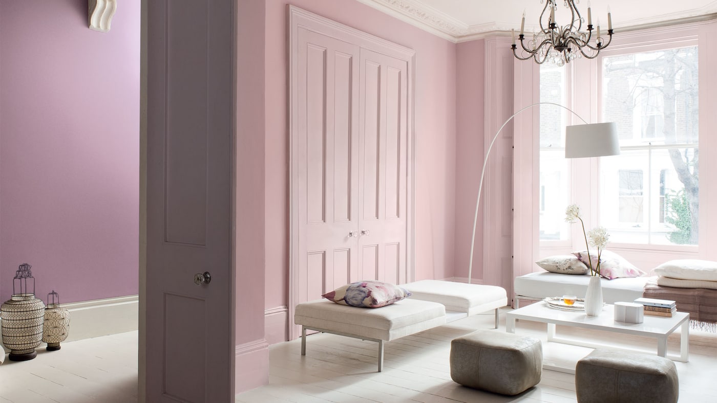 ไอเดียสีทาผนังเฉดสีชมพูพาสเทล