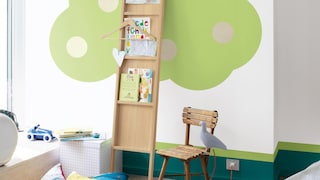 Add impact to a kids’ room with lime green